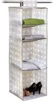 Organizer armadio Domopak Living 103x33x33 cm con 4 scomparti, Beige