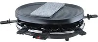 Raclette 8 persone con grill e pietra in granito H.Koenig