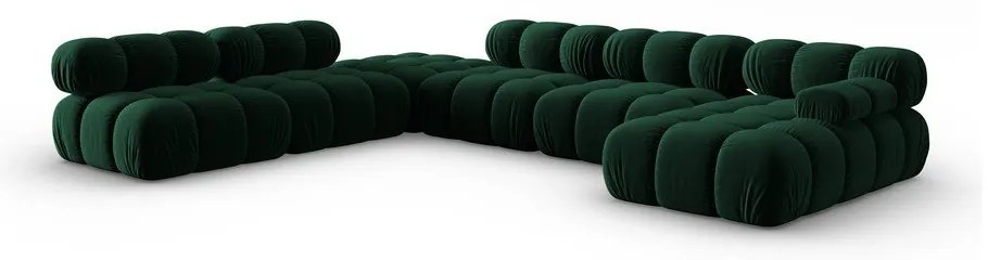 Divano in velluto verde 379 cm Bellis - Micadoni Home