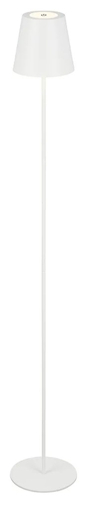Piantana Moderna Kiki Metallo Bianco Led Integrato 3,5W 3000K