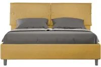 Letto Matrimoniale 160x190 cm con Rete e Contenitore Sleeper Ocra