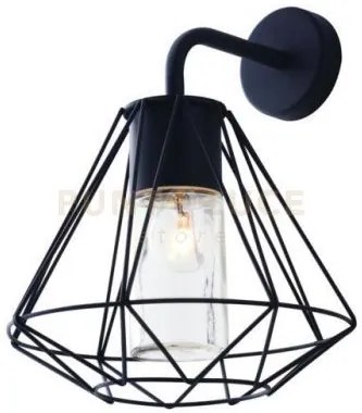 Applique mandala nera 1 luce attacco e27 ip44 29,5x36cm in metallo ...