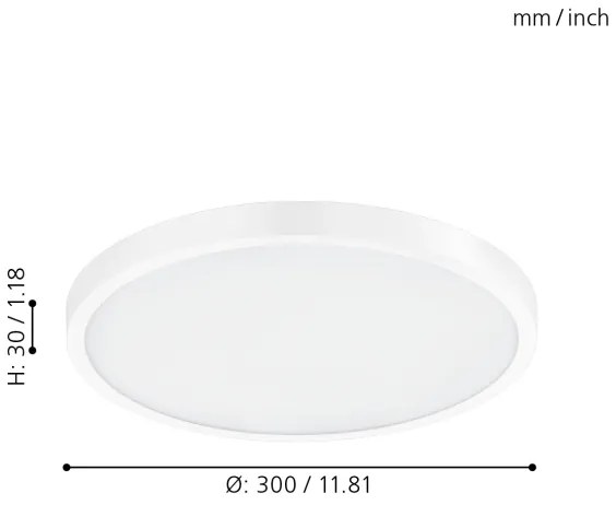 Eglo 98293 - Plafoniera LED dimmerabile FUEVA-A LED/20W/230V + telecomando