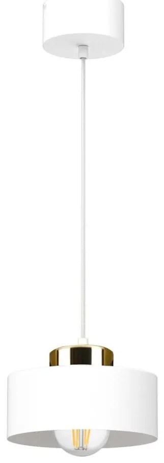 Lampada a sospensione con cavo IGNIA 1xE27/60W/230V bianca