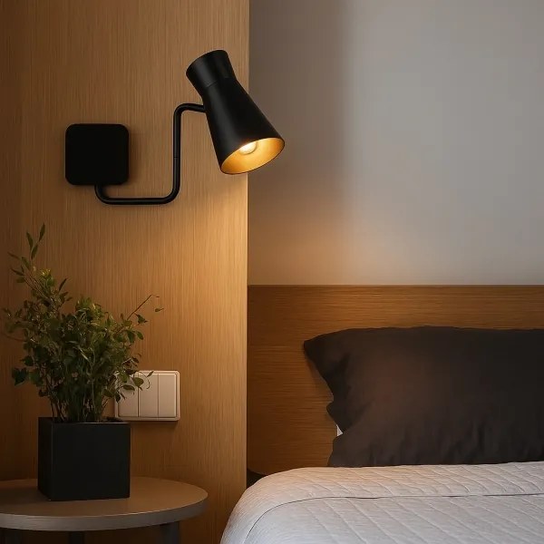 Argon 8880 - Lampada da parete LORD 1xE14/7W/230V nera