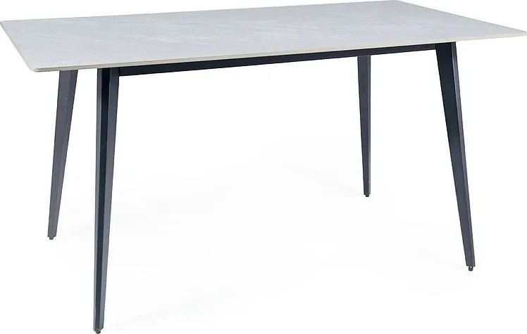 Tavolo Ivy in grigio/nero - L140xl80 cm