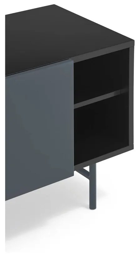 Tavolo TV nero-antracite 180x56 cm Nube - Teulat