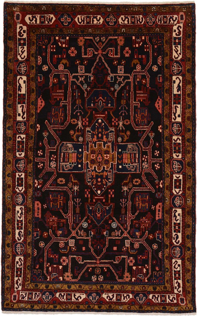 Kurdi Tappeto 160 x 260 (Iran) Annodato A Mano