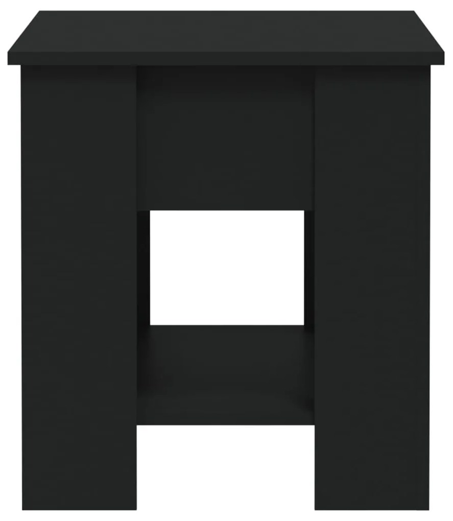 Tavolino da salotto nero 101x49x52 cm in legno multistrato