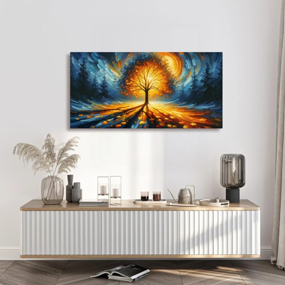Quadro su tela – Albero della vita nella luce magica