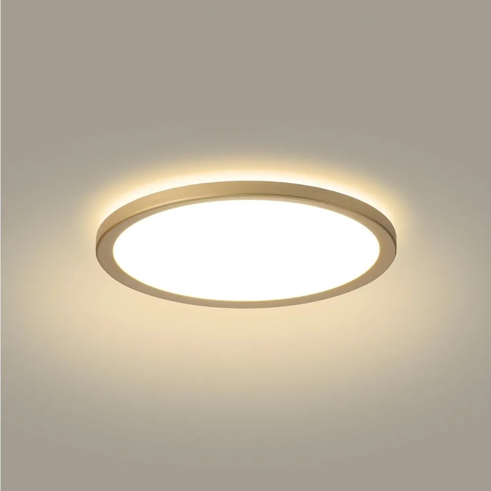 Brilagi - Lampada da bagno ULTRA SLIM a LED 12W/230V Ø 22,5 cm dorata IP54