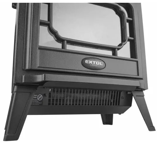 Extol - Caminetto elettrico a LED con riscaldamento LED/1800W/230V 40,6x35,5 cm