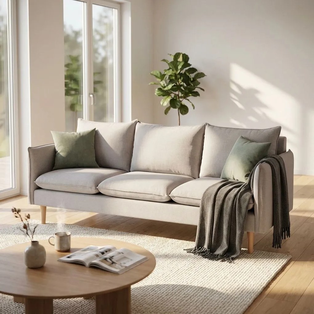 OLOF - divano stile scandinavo 3 posti