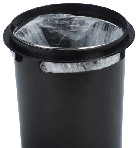 WENKO 22444100 - Cestino LEMAN 17x25 cm acciaio inox/argento/nero