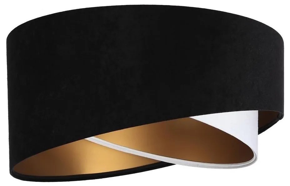 Paralume universale GALAXY E27 diametro 45 cm nero/bianco/oro