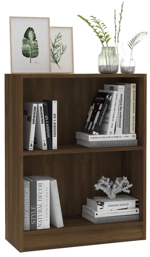 Libreria rovere marrone 60x24x74,5 cm in legno multistrato