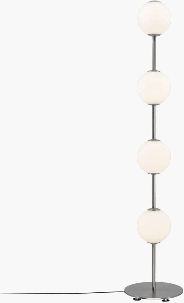 Lampada da terra a LED in vetro soffiato con luce regolabile Audrey