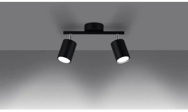 Sollux SL.1127 - Faretto LEMMI 2xGU10/40W/230V nero