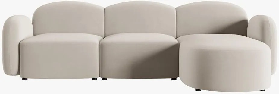 Divano angolare Blair 4 posti in velluto - L274 cm