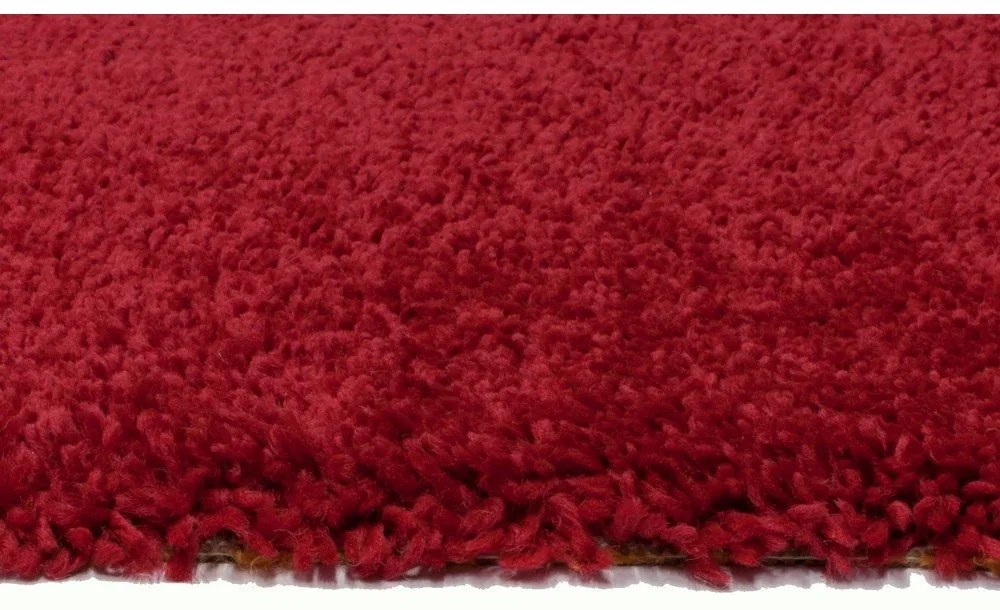 Tappeto rosso , ø 80 cm Aqua Liso - Universal