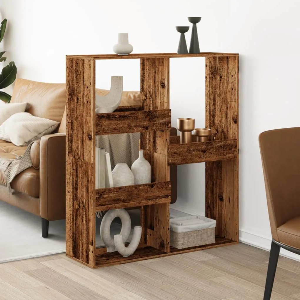 Divisorio Legno Antico 100x33x115 Cm İn Truciolato /