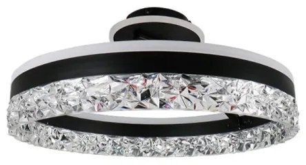 Lampadario a plafone LED dimmerabile LED/86W/230V 3000-6500K nero + telecomando