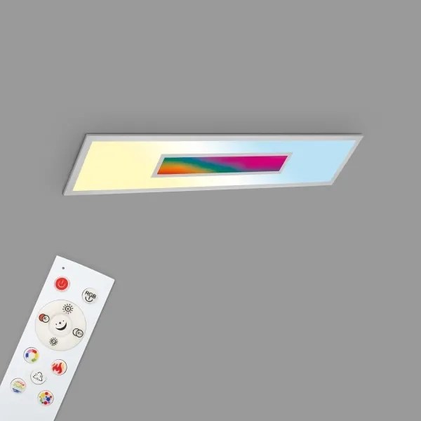 Pannello LED RGBW dimmerabile LED/20W/230V argento + telecomando