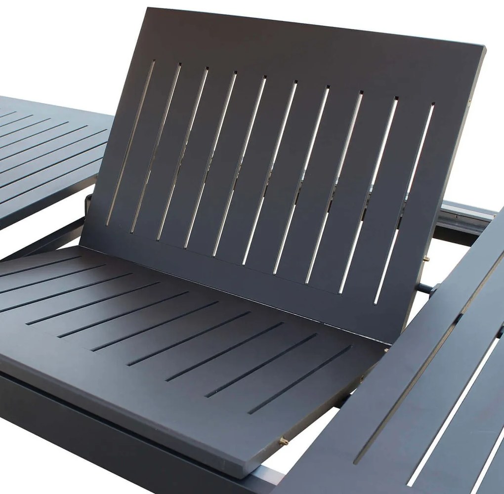 ARGENTUM - tavolo da giardino allungabile in alluminio da 220