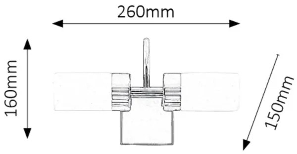 Rabalux 5714 - Applique a LED da bagno BETTY 2xLED/4W/230V cromo lucido