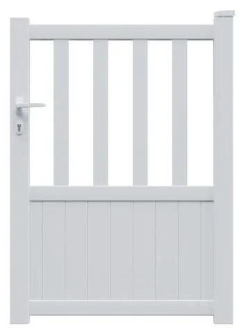 Cancelletto GARDENGATE Zorn bianco in alluminio H 124.6 x L 100 cm