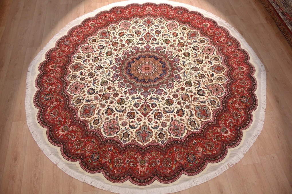 Tabriz Tappeto persiano 300 x 300 (Iran) Annodato A Mano