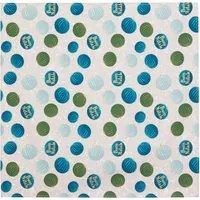 Centrotavola natalizio bianco palline ottanio