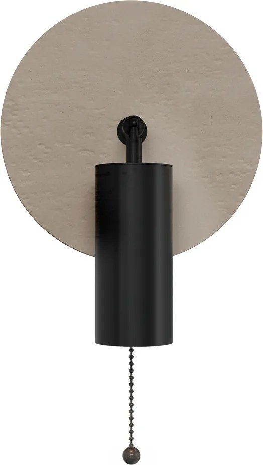 Applique da Parete GU10 Ø200mm in Pietra con Interruttore a Catena