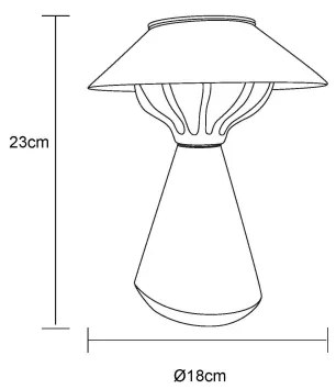 Globo 36639A - Lampada solare LED 10xLED/0,06W/1,2V IP44 nero