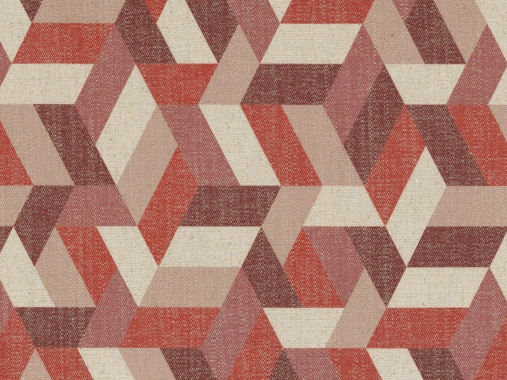 Unreal cuscini a fantasia geometriche in tessuto idrorepellente disponibile in diverse colorazioni rosso