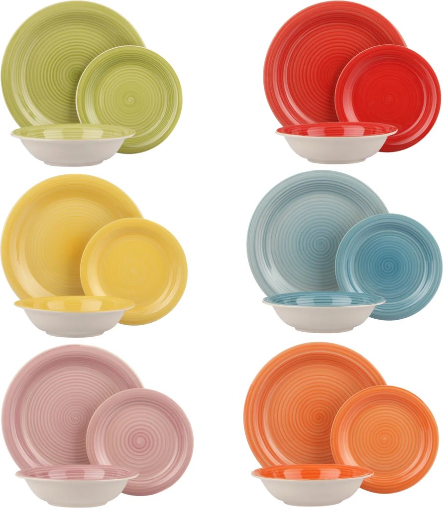 Servizio 18 piatti Happiness