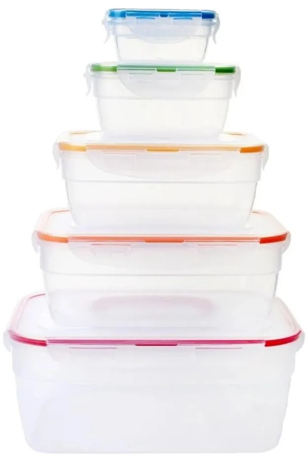 SET 5x Contenitore alimentare LOCK