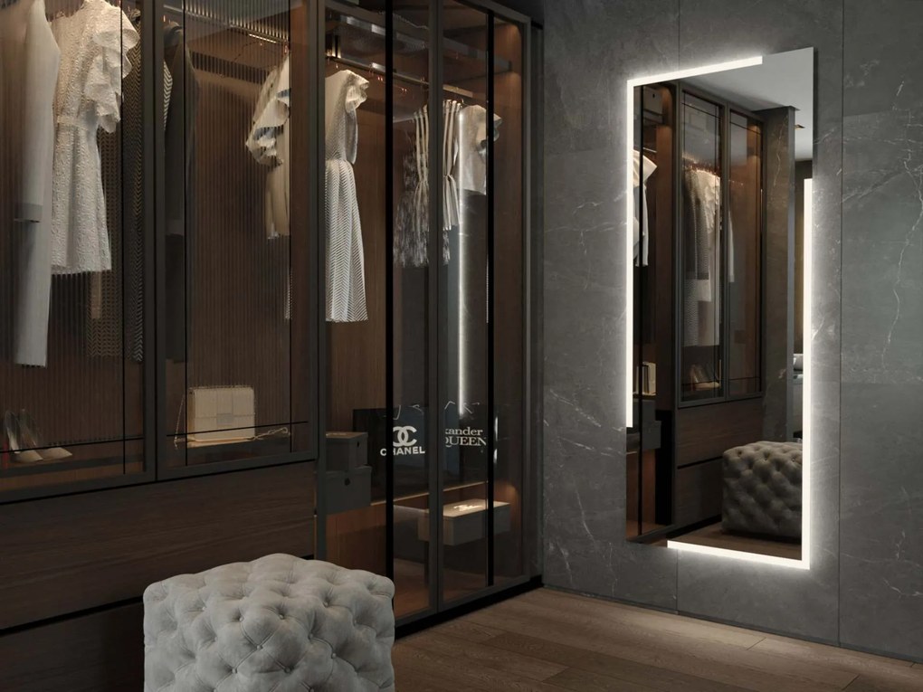 Specchio con illuminazione LED M23