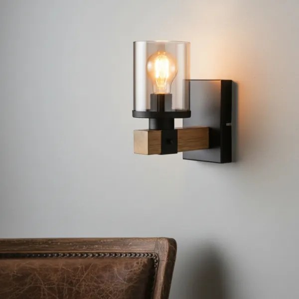 Brilagi - Lampada da parete VISTA 1xE27/60W/230V rovere