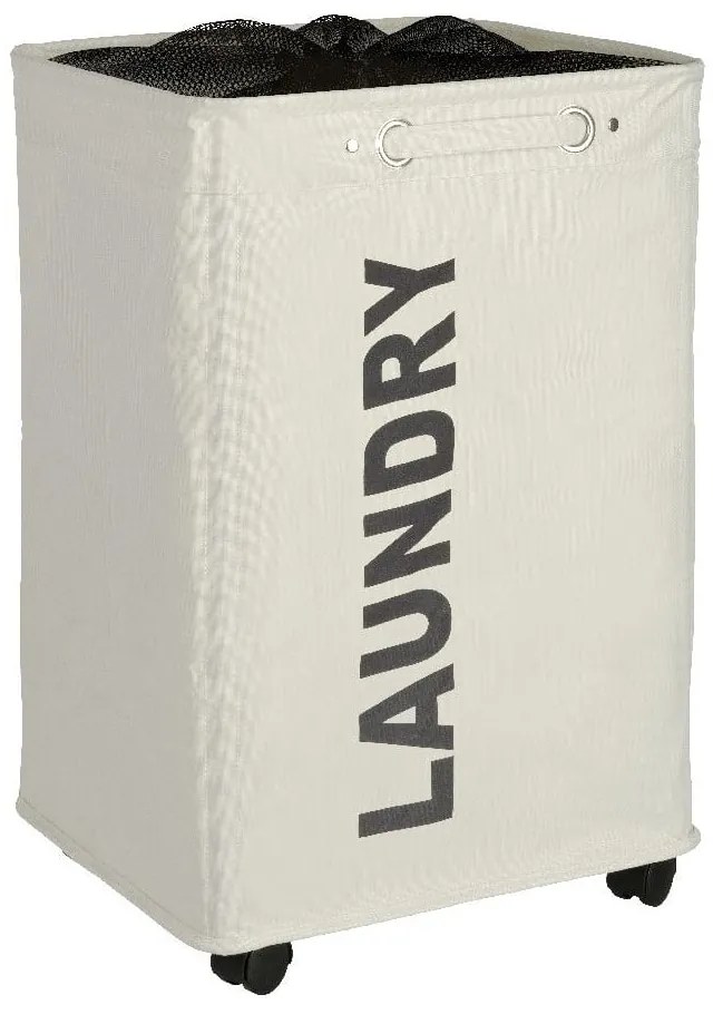 Cesto portabiancheria Quadro beige, 79,2 l Corno - Wenko