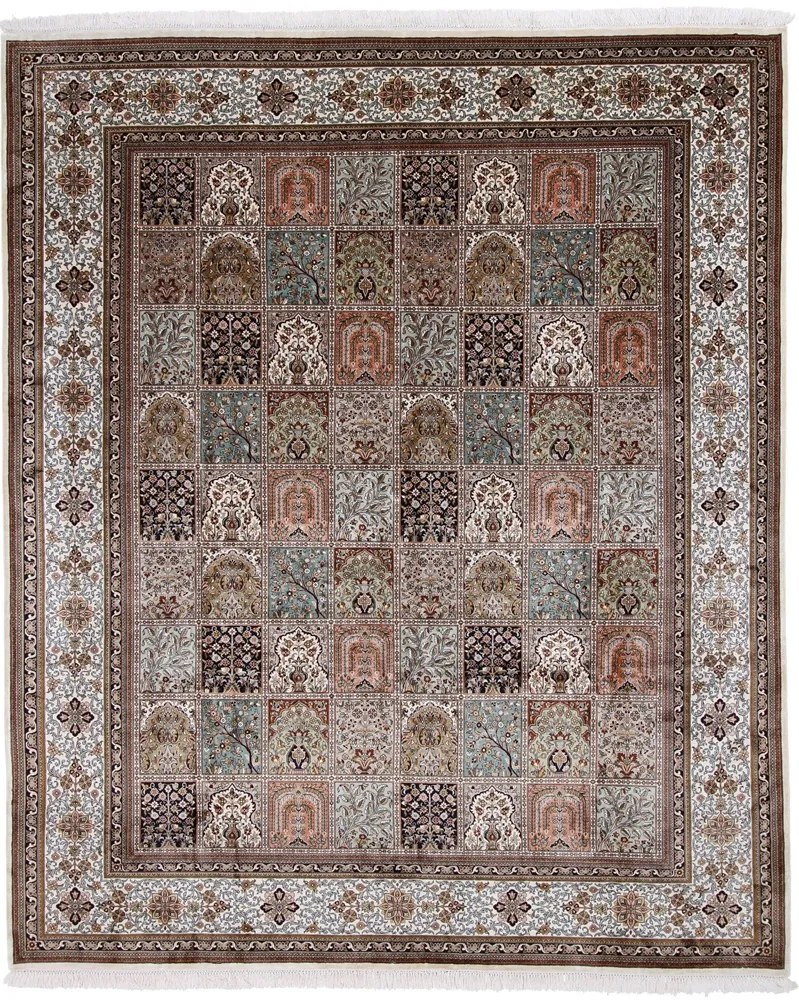 Cashmere Silk Tappeto 310 x 250 (Indian) Annodato A Mano