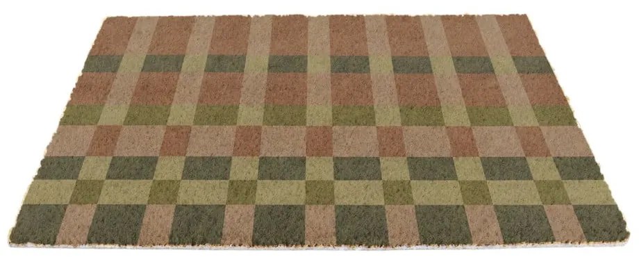 Zerbino in fibre di cocco 40x60 cm Pink and Blue Check – Artsy Doormats