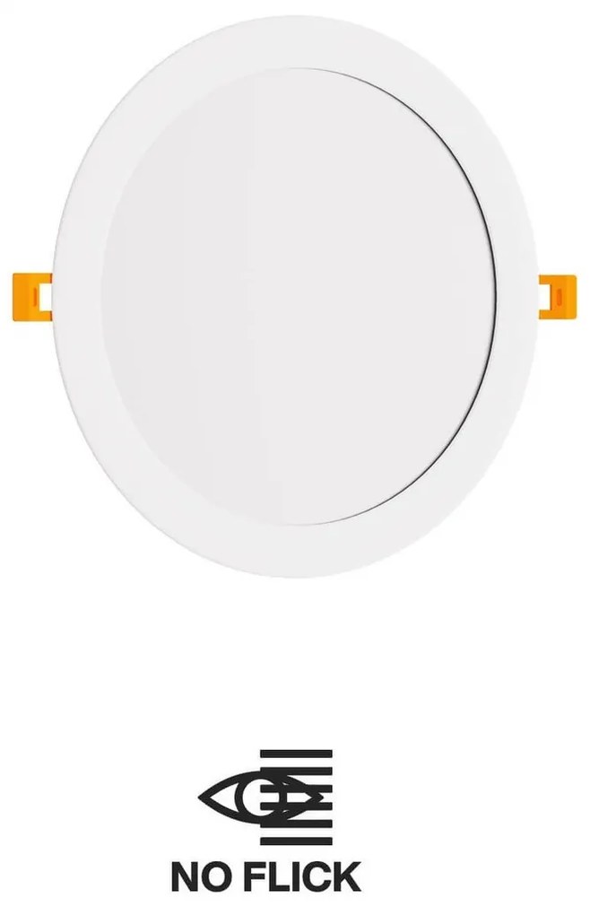 Pannello LED Rotondo 24W 2.400lm Foro Ø225-230mm Osram chip LED Colore Bianco Caldo 3.000K