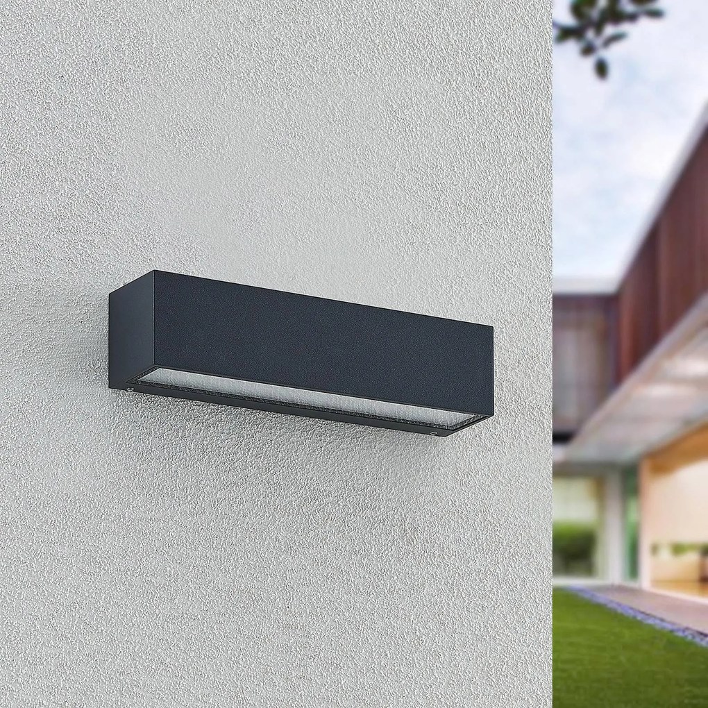 Arcchio applique a LED Lengo, 25 cm, antracite, up/down, CCT