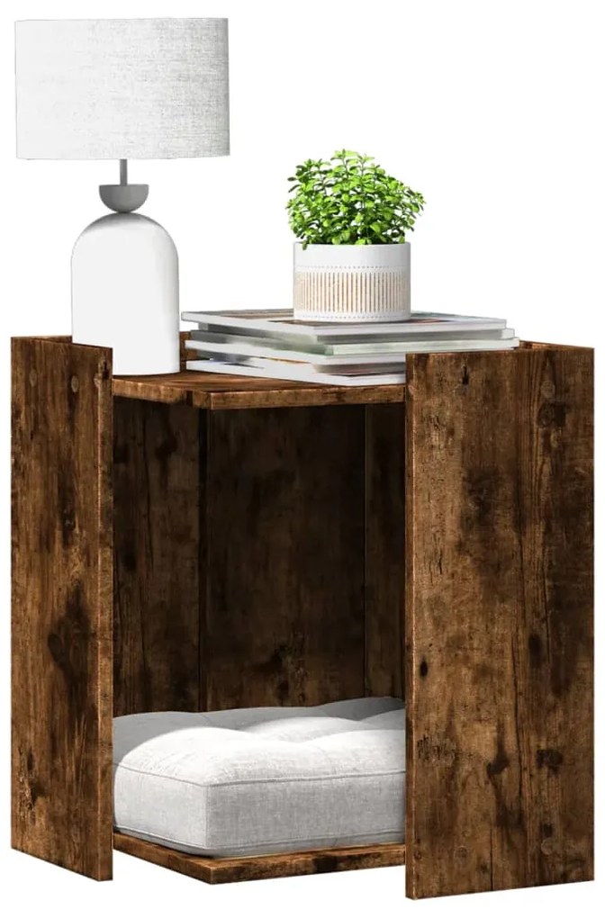 Recinto Lettiera Gatti Rovere Sonoma 60x40x40 Cm İn Truciolato /