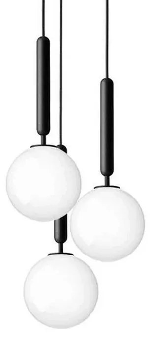 Miira 3 Lampadario Rock Grey/Bianco Opale - Nuura