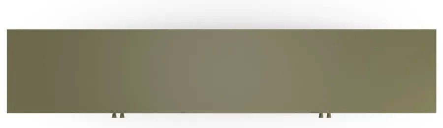 Mobile TV verde in metallo 160x50x35 cm Fayna – Marckeric