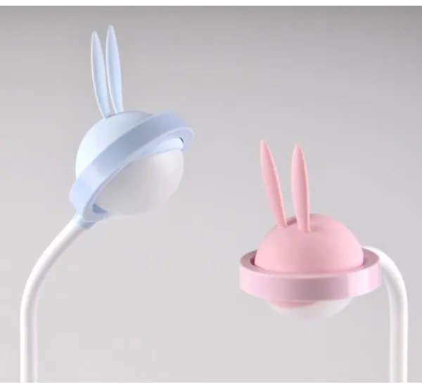 Lampada touch LED per bambini RABBIT LED/0,4W/5V 3000/6500K blu + USB