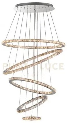 Lampada a sospensione concentrica, led 159w, 3000k, lumen 12710, di...