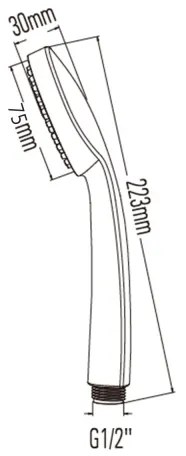Sapho - Doccetta Ø 7,5 cm cromata lucida